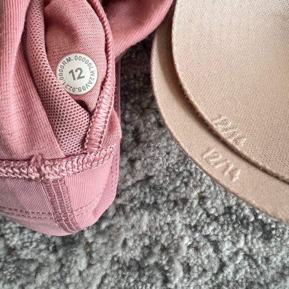 Lululemon Energy Sport Bra *Long Line Peach Pink Size 12 Pads Included - Picture 4 of 9
